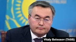 Kazakh Foreign Minister Mukhtar Tileuberdi (file photo)