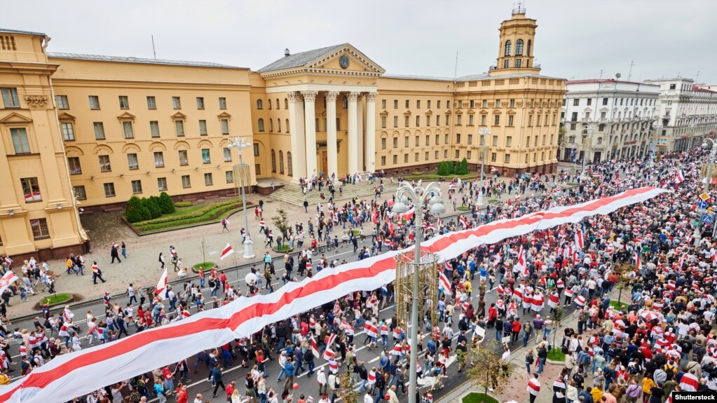 تظاهرات اعتراضی در مینسک