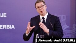 Српскиот претседател Александар Вучиќ  