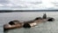 A photo of the Russian submarine K-159 shortly before it sank, killing nine sailors and sending its radioactive fuel to the seabed.
