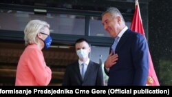 Predsjednica Evropske komisije Ursula von der Leyen i predsjednik Crne Gore Milo Đukanović u Podgorici 29. septembra