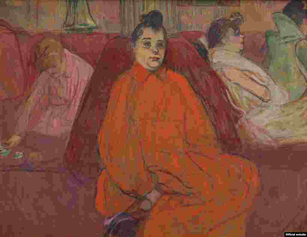 Toulouse-Lautrec, În salon: canapeaua. c. 1893.