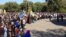 A rally took place in Elista on October 13 to protest the appointment of Dmitry Trapeznikov as the city's acting mayor.