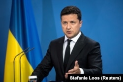 Presidenti ukrainas, Volodymyr Zelenskiy.