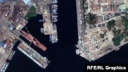 Bəndər Ənzəli limanının peyk görüntüsü.