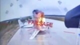RUSSIA – Screenshot from the video of the Security Service of Ukraine's strikes on Russian strategic aviation aircraft at the Belaya airfield in the Irkutsk region bordering Mongolia. June 1, 2025