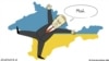 Крым и Путин. Политическая карикатура Евгении Олийнык