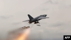 یک پهپاد انتحاری ایرانی در لحظهٔ پرتاب