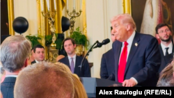 АҚШ президенті Дональд Трамп Inter Miami клубы футболшыларымен кездесуде сөйлеп тұр. Ақ үй, Вашингтон, 5 наурыз, 2026 жыл.