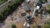 Bosnia and Herzegovina -- Drone shots of the village of Donja Jablanica, devastated by flash floods and landslides, Jablanica, October 7, 2024