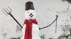 The snowman had reportedly melted by the time police arrived.