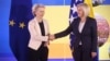 Predsjednica Europske komisije Ursula von der Leyen i Borjana Krišto, predsjedavateljica Vijeća ministara BiH, u Sarajevu, 1. 11. 2023.