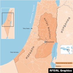 Израиль мен палестиналықтардың иелігіндегі жерлер