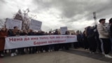 N.Macedonia - Kocani, paying tribute to those who died in the fire, March 17, 2025