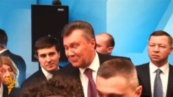 На прес-конференції Януковича журналістку виштовхнули з зали