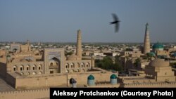 Uzbekistan - A general view of the city of Khiva, undated