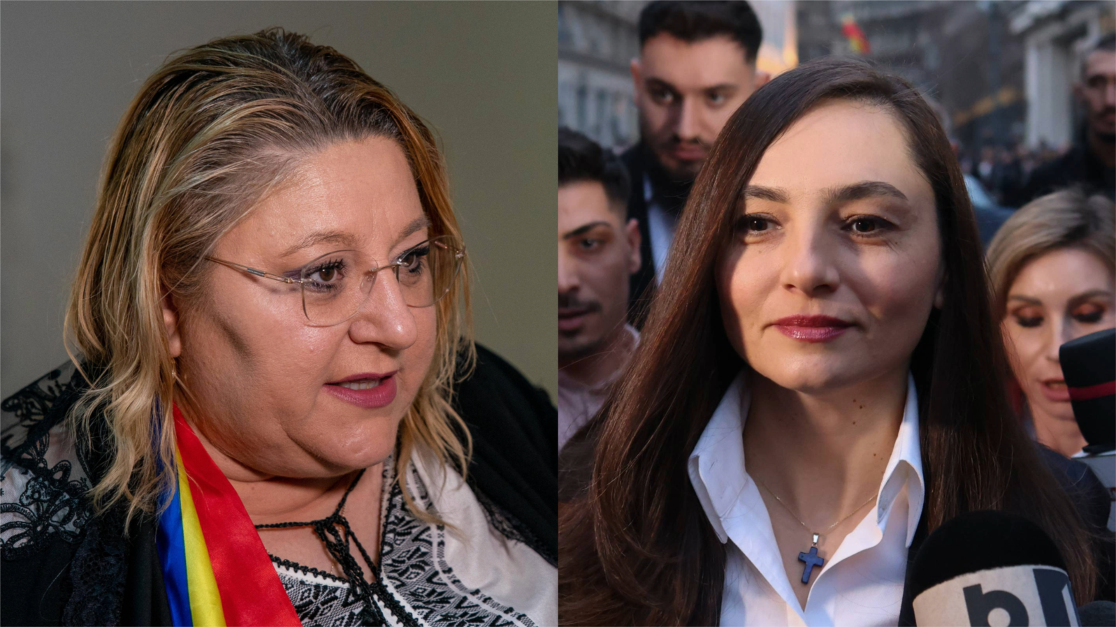 Diana Șoșoacă și Anamaria Gavrilă, liderele celor două partide care pierd parlamentari nemulțumiți de stilul de conducere al celor două. 