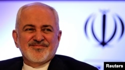 Iran's Foreign Minister Mohammad Javad Zarif during the India-Iran business forum in New Delhi on January 8.