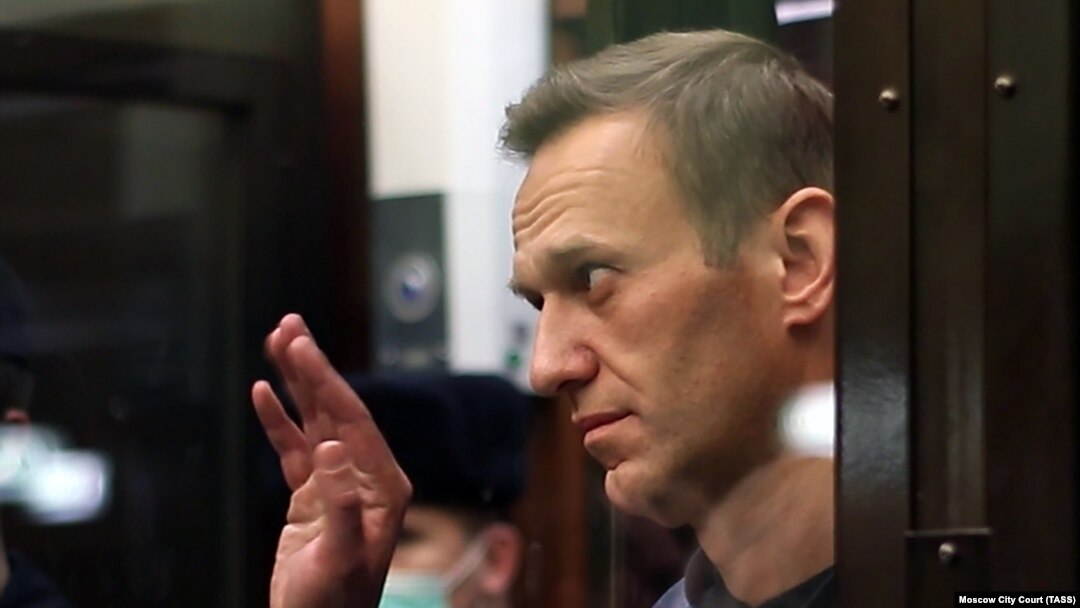 Aleksej Navaljni tokom izricanja presude u moskovskom sudu (2. januar 2021.)