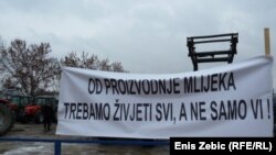 Protesti mljekara u Hrvatskoj