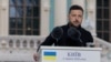 Ukrainian President Volodymyr Zelenskyy at a press conference in Kyiv on June 3 