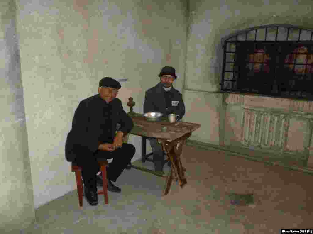 Political prisoners were confined in the same cells as those convicted of criminal offenses.