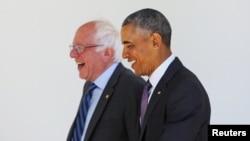 Bernie Sanders i Barack Obama