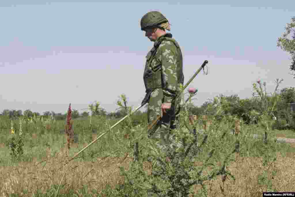 Chechnya, mine clearing in Chechnya