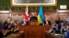 Președintele ucrainean Volodimir Zelenski susține un discurs în fața parlamentarilor britanici - Palatul Westminster, 17 martie 2026