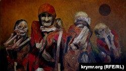 Картина Рустема Емінова. «Чорне Сонце» – жертвам спалених кримськотатарських сіл