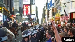 Акция протеста активистов движения «Займи Уолл-стрит». Нью-Йорк, 15 октября 2011 года.