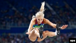 Long jumper Dariya Klishina was the only member of the Russian athletics team allowed to compete.