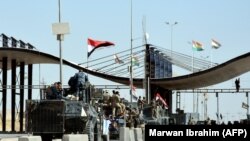 Иракская армия на территории военного аэропорта близ Киркука, 16 октября 2017