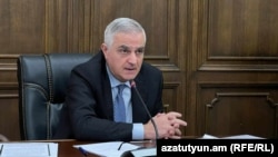 Armenia - Deputy Prime Minister Mher Grigorian meets with lawmakers, October 21, 2024.