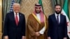 US President Donald Trump, Saudi Crown Prince Mohammed bin Salman, and Syria's interim president Ahmed al-Sharaa pose for a picture in Riyadh on May 14.