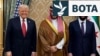 Presidenti i SHBA-së, Donald Trump, princi i Kurorës i Arabisë Saudite, Mohammed bin Salman, dhe presidenti i përkohshëm i Sirisë, Ahmed al-Sharaa, në Riad, më 14 maj.