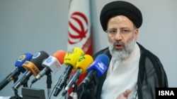 File photo:Ebrahim Raeisi Former Iranian judiciary's first deputy during a press conference on 15 Jun 2014.