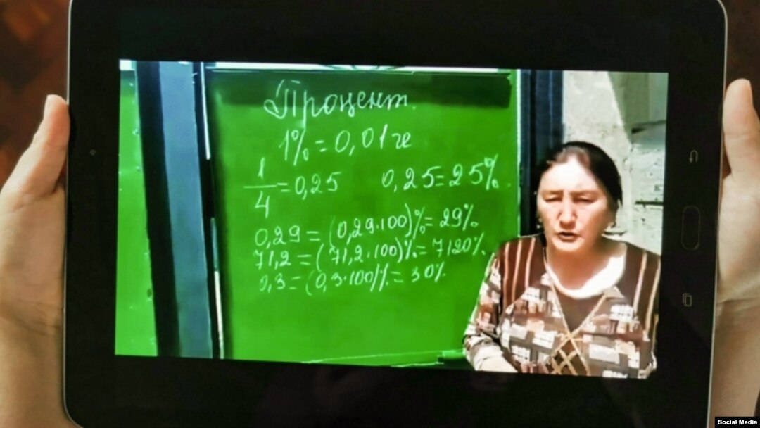 Математика сабагынан берген мугалим Айна Жакыпова. 