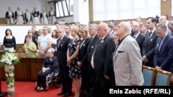 Komemoracija povodom 24. obljetnice genocida u Srebrenici, Zagreb, Juli 5, 2019. 