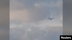Український дрон у небі над Москвою. 17 травня 2026 року