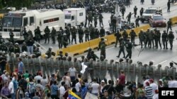 Акция протеста оппозиции. Каракас.