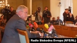 Ivo Sanader pred Mandatno-imunitetnim povjerenstvom Sabora 12. listopada 2010. godine