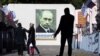 Putinov lika na plakatu na Krimu