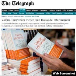 Valérie Trierweiler-in yeni kitabı, The Telegraph