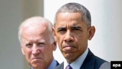 Президент США Барак Обама (справа), вице-президент США Джо Байден.