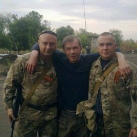 Російський актор Олександр Баширов (в центрі) на Донбасі
