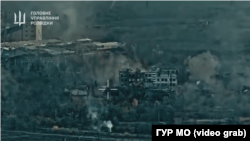 Кадър от видео от Покровска, разпространено от украинските власти на 6 ноември 2025 г.