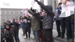 Протесты в Минске против интеграции с Россией