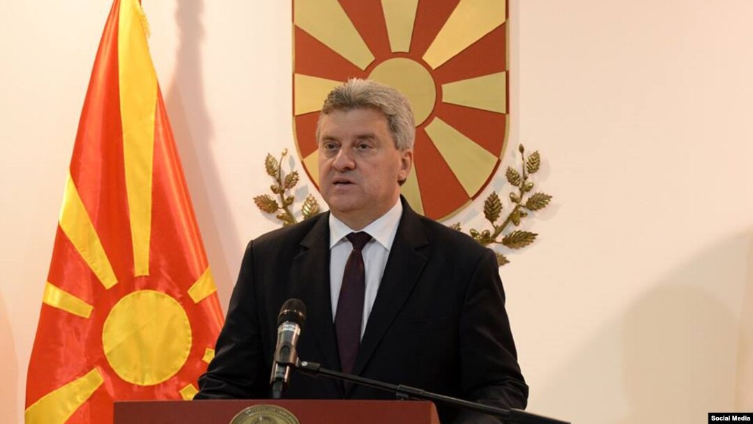Обраќање на претседателот на Македонија, Ѓорге Иванов, на кое стави вето на Законот за употреба на јазиците. 