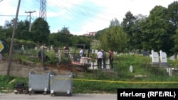 Gërmimet në varrezat e myslimanëve në Mitrovicën veriore